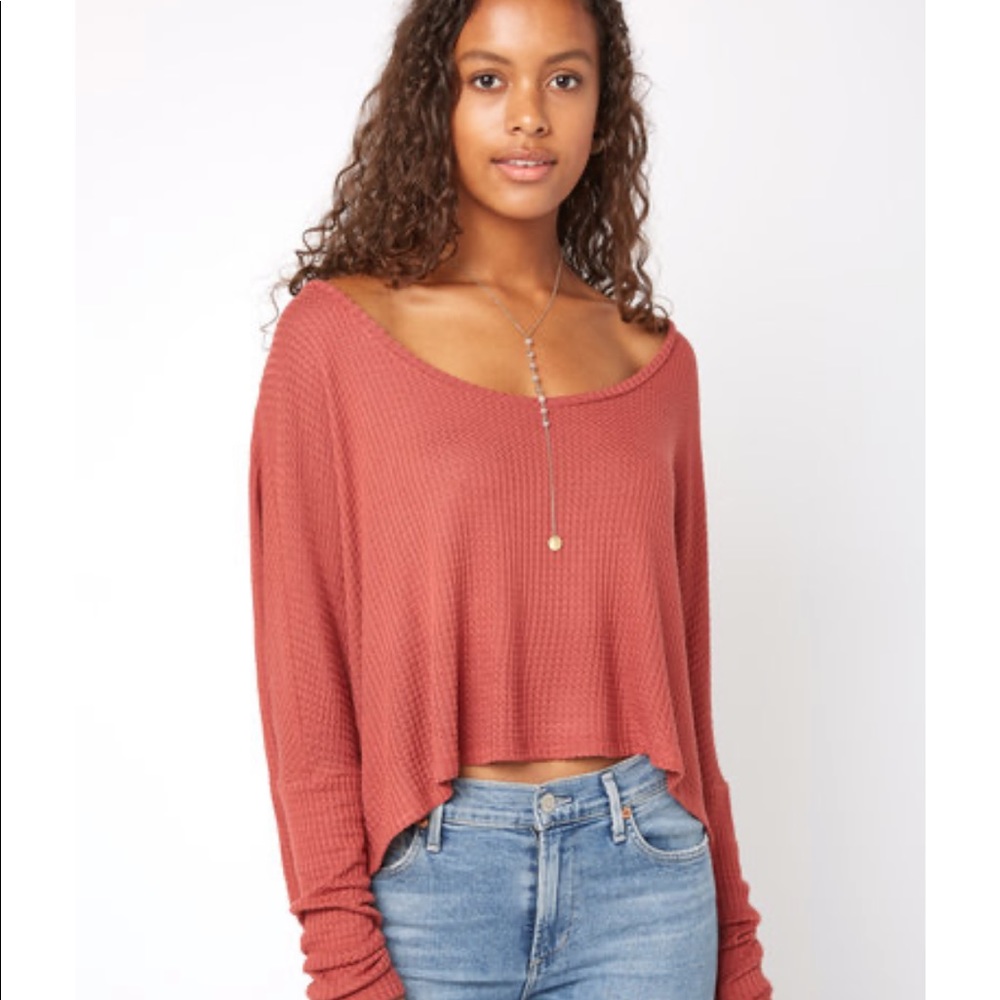 Juniper Blu Thermal Scoop Neck Top